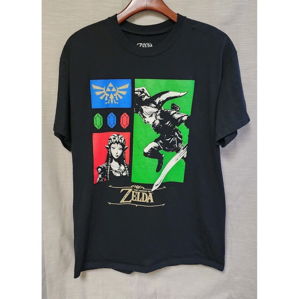 The Legend Of Zelda Black Graphic Geeknet Mens Large T-Shirt